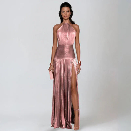 Amelix | Halterneckklänning i peridotgrön - StilfulltdressDWOD2-WN380002SRosaAmelix | Halterneckklänning i peridotgrön
