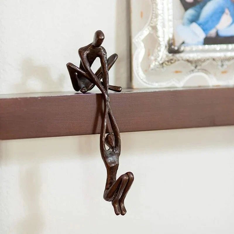 Amoura | Figura Decorativa Colgante de Pareja para Estantería - StilfulltHome decor2153BronzeAmoura | Figura Decorativa Colgante de Pareja para Estantería