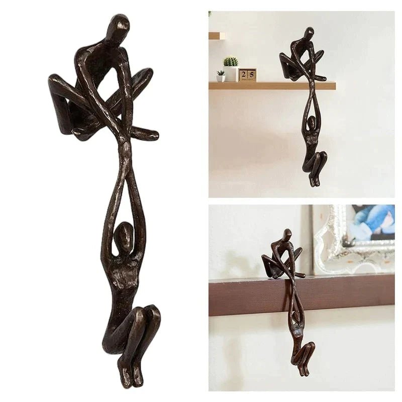Amoura | Figura Decorativa Colgante de Pareja para Estantería - StilfulltHome decor2153BronzeAmoura | Figura Decorativa Colgante de Pareja para Estantería