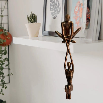 Amoura | Figura Decorativa Colgante de Pareja para Estantería - StilfulltHome decor2153BronzeAmoura | Figura Decorativa Colgante de Pareja para Estantería