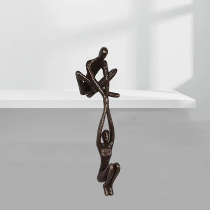 Amoura | Figura Decorativa Colgante de Pareja para Estantería - StilfulltHome decor2153BronzeAmoura | Figura Decorativa Colgante de Pareja para Estantería