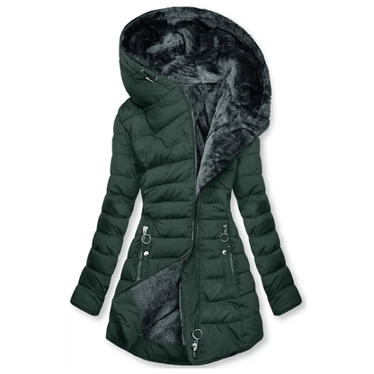 Anouk | Chaqueta Acolchada Impermeable con Capucha - StilfulltWomen's jacketsVerde oscuroXSAnouk | Chaqueta Acolchada Impermeable con Capucha