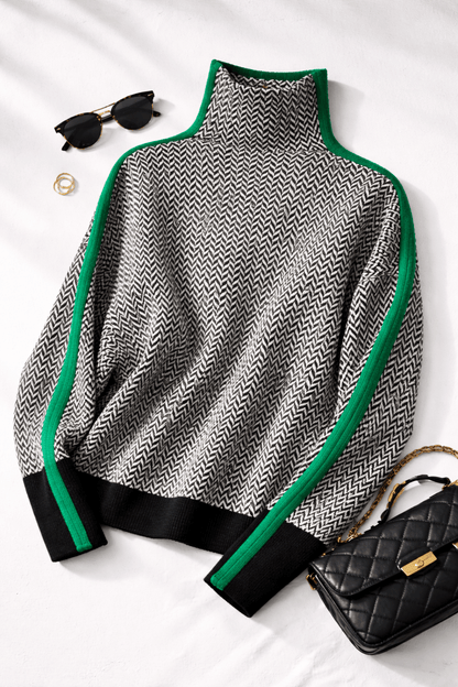 Anouk | Jersey de Cuello Vuelto de Espiga - StilfulltWomen's sweatersDWOD2-QZ091017VerdeXSAnouk | Jersey de Cuello Vuelto de Espiga