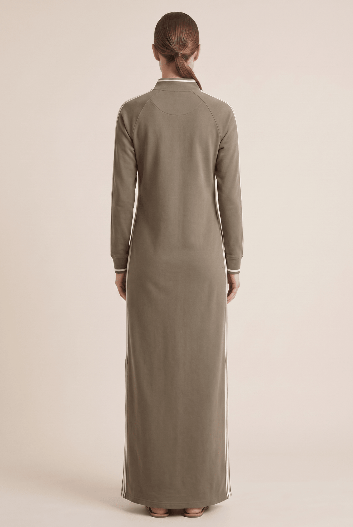 Anouk | Vestido Maxi de Felpa Ribeteado con Cuello Polo - StilfulltdressMDA0958L0Y_Royal Blue||XS||YUAzul realXSAnouk | Vestido Maxi de Felpa Ribeteado con Cuello Polo