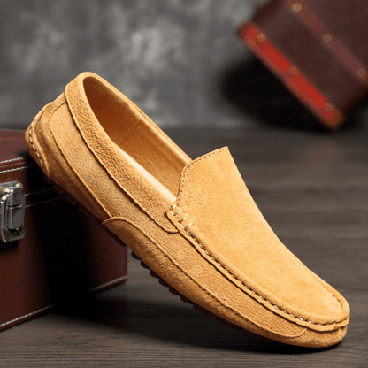 Asher | Mocasines Efecto Ante Flexibles y Pespunteados - StilfulltMen's shoes79DZQ9TZAmarillo38Asher | Mocasines Efecto Ante Flexibles y Pespunteados