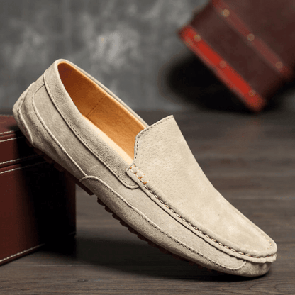 Asher | Mocasines Efecto Ante Flexibles y Pespunteados - StilfulltMen's shoesHC1DCJ7UCaqui38Asher | Mocasines Efecto Ante Flexibles y Pespunteados