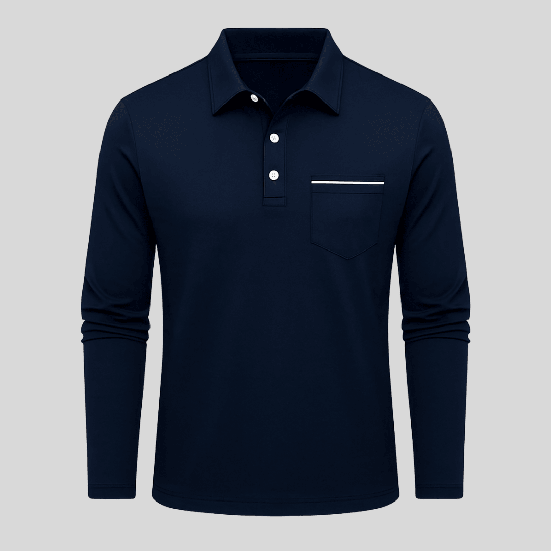 Auden | Polo de Manga Larga con Bolsillo - StilfulltMen's sweatersRosaSAuden | Polo de Manga Larga con Bolsillo