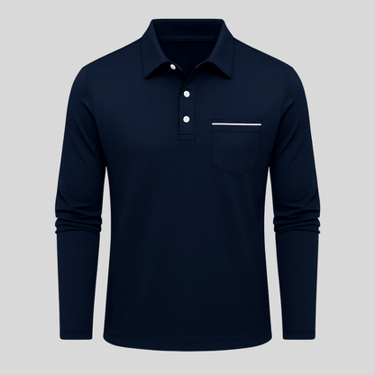 Auden | Polo de Manga Larga con Bolsillo - StilfulltMen's sweatersRosaSAuden | Polo de Manga Larga con Bolsillo