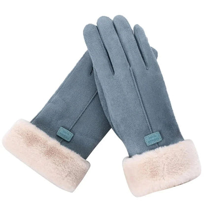 Aurelia | Guantes de Invierno Táctiles con Puño de Pelo - StilfulltWomen's gloves2735NegroAurelia | Guantes de Invierno Táctiles con Puño de Pelo