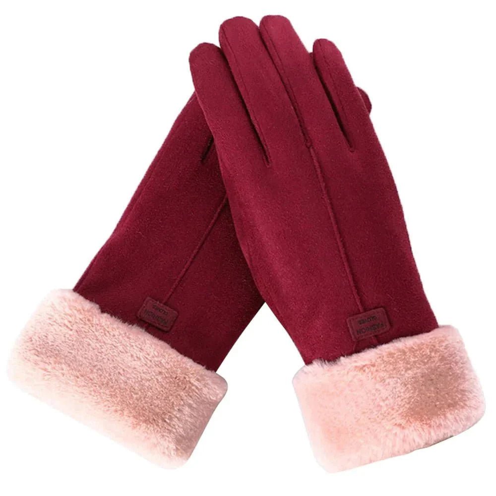 Aurelia | Guantes de Invierno Táctiles con Puño de Pelo - StilfulltWomen's gloves2735NegroAurelia | Guantes de Invierno Táctiles con Puño de Pelo