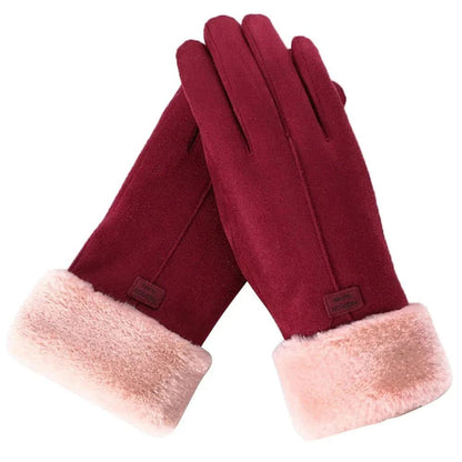 Aurelia | Guantes de Invierno Táctiles con Puño de Pelo - StilfulltWomen's gloves2735NegroAurelia | Guantes de Invierno Táctiles con Puño de Pelo