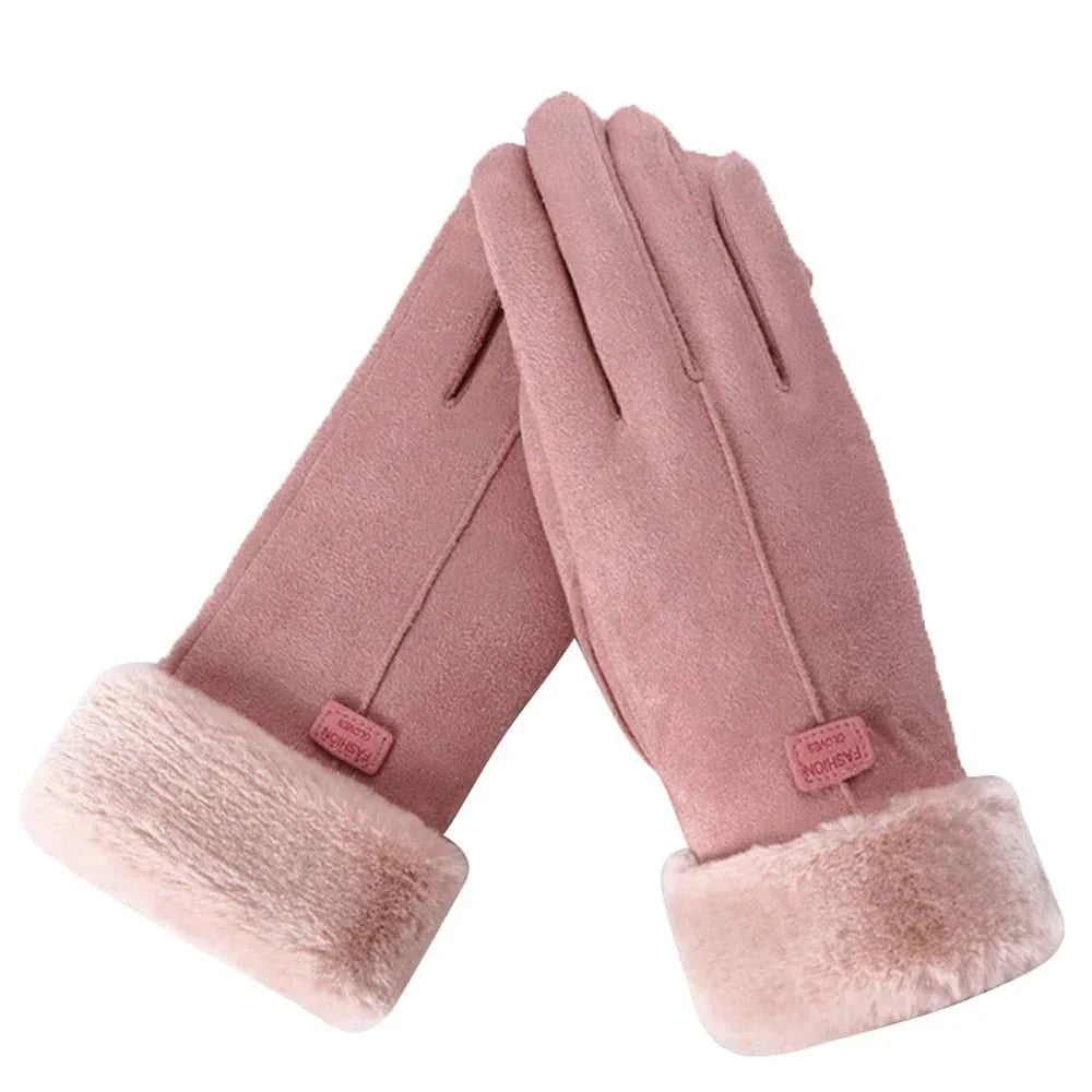 Aurelia | Guantes de Invierno Táctiles con Puño de Pelo - StilfulltWomen's gloves2733RosaAurelia | Guantes de Invierno Táctiles con Puño de Pelo