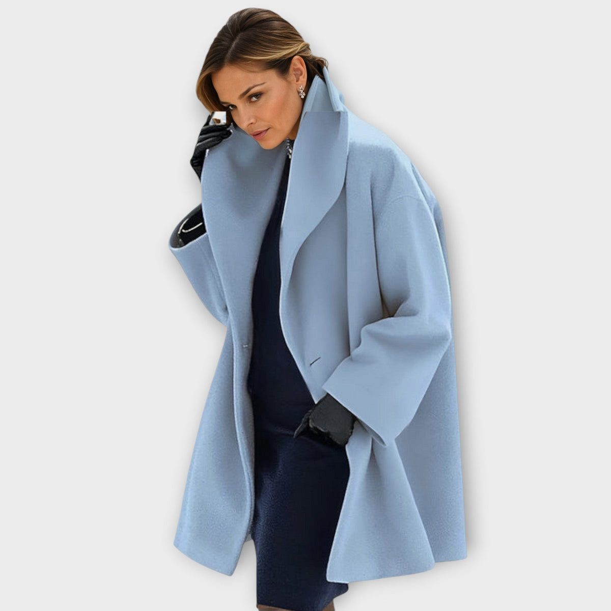 Aurelie | Abrigo Oversize de Cuello Chal - StilfulltWomen's jacketsSKU_1783522356203_649AzulSAurelie | Abrigo Oversize de Cuello Chal