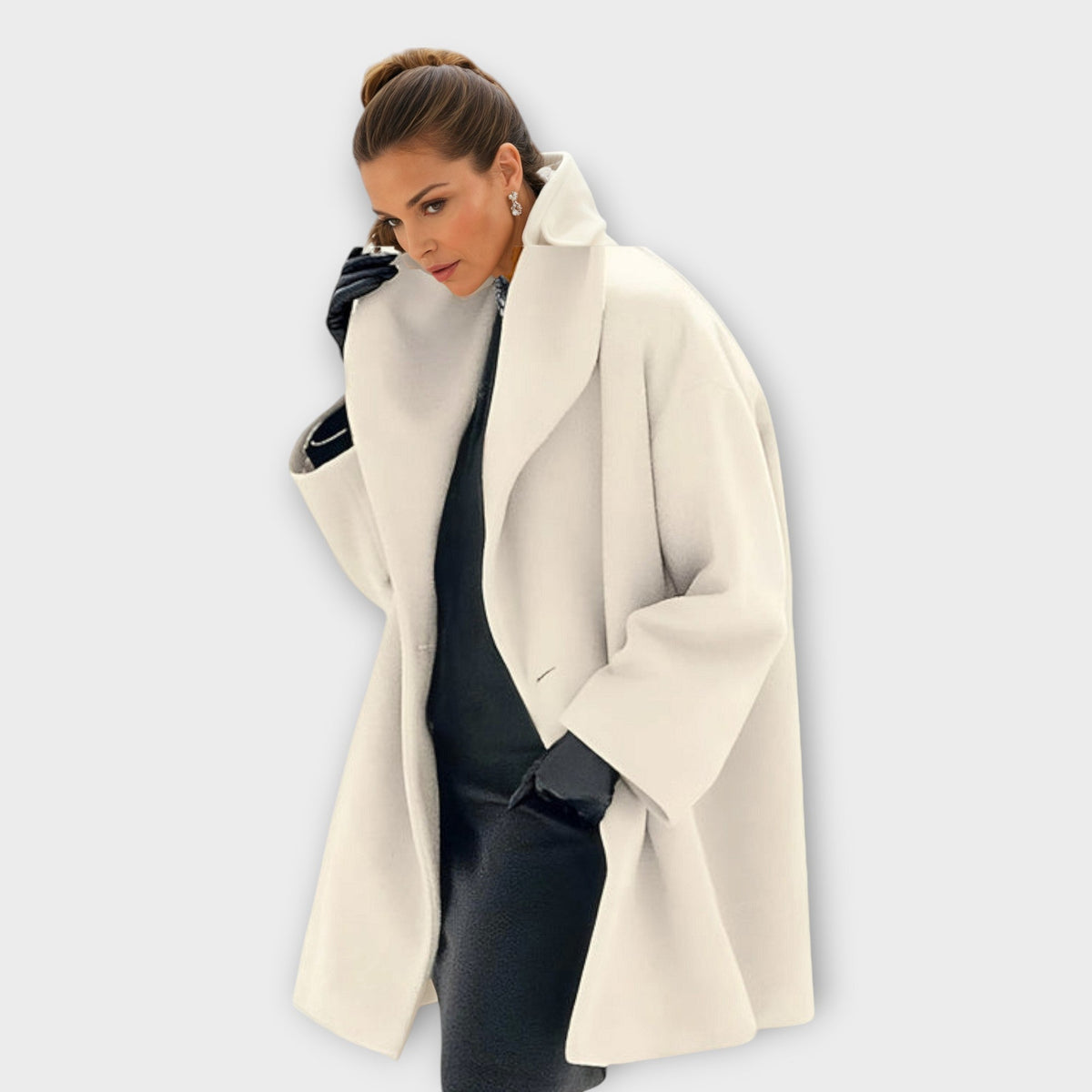Aurelie | Abrigo Oversize de Cuello Chal - StilfulltWomen's jacketsSKU_1783522356204_571BlancoSAurelie | Abrigo Oversize de Cuello Chal