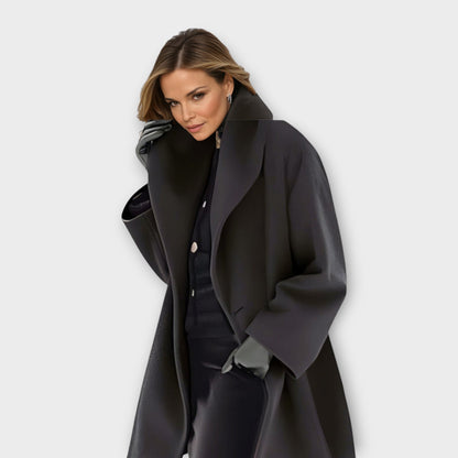 Aurelie | Abrigo Oversize de Cuello Chal - StilfulltWomen's jacketsSKU_1783522356203_793NegroSAurelie | Abrigo Oversize de Cuello Chal