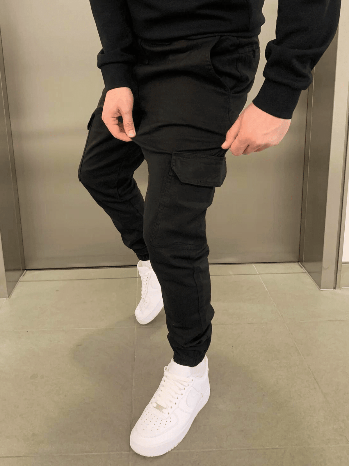 Aurélien | Pantalón Cargo Jogger de Pernera Ceñida - StilfulltMen's pantsSKU_1778427592626_347Azul marinoSAurélien | Pantalón Cargo Jogger de Pernera Ceñida