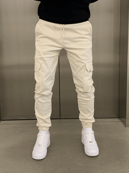 Aurélien | Pantalón Cargo Jogger de Pernera Ceñida - StilfulltMen's pantsSKU_1778427592626_354BeigeSAurélien | Pantalón Cargo Jogger de Pernera Ceñida
