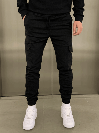 Aurélien | Pantalón Cargo Jogger de Pernera Ceñida - StilfulltMen's pantsSKU_1778427592626_876NegroSAurélien | Pantalón Cargo Jogger de Pernera Ceñida