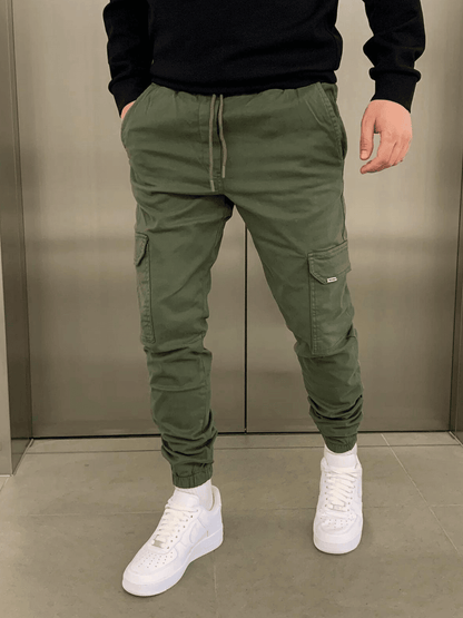 Aurélien | Pantalón Cargo Jogger de Pernera Ceñida - StilfulltMen's pantsSKU_1778427592626_224VerdeSAurélien | Pantalón Cargo Jogger de Pernera Ceñida
