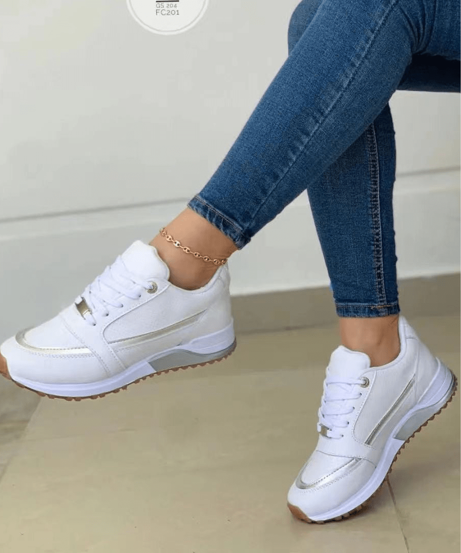 Aveline | Zapatillas Deportivas con Cuña Interna - StilfulltWomen's shoesDSHD4-SG166009Blanco36Aveline | Zapatillas Deportivas con Cuña Interna