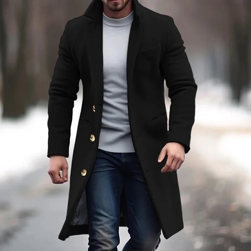 Barrett | Abrigo Largo de Lana con Botonadura - StilfulltMen's jacketsDMED4-SF446013NegroSBarrett | Abrigo Largo de Lana con Botonadura