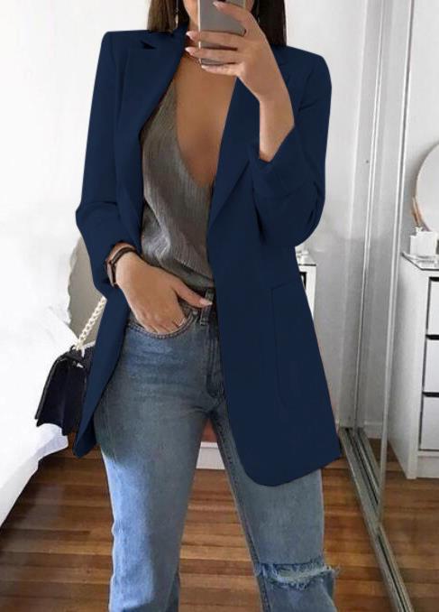 Vera | Blazer de Mujer Abierto con Bolsillos de Parche