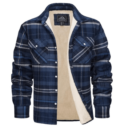Beckett | Sobrecamisa Forrada de Cuadros de Invierno - StilfulltMen's vests0527 - 533Azul grisáceoSBeckett | Sobrecamisa Forrada de Cuadros de Invierno