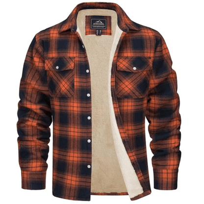 Beckett | Sobrecamisa Forrada de Cuadros de Invierno - StilfulltMen's vests0527 - 485NaranjaSBeckett | Sobrecamisa Forrada de Cuadros de Invierno