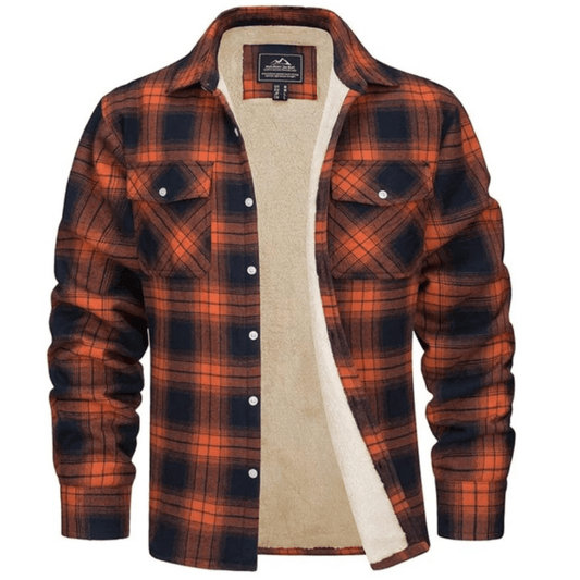 Beckett | Sobrecamisa Forrada de Cuadros de Invierno - StilfulltMen's vests0527 - 485NaranjaSBeckett | Sobrecamisa Forrada de Cuadros de Invierno