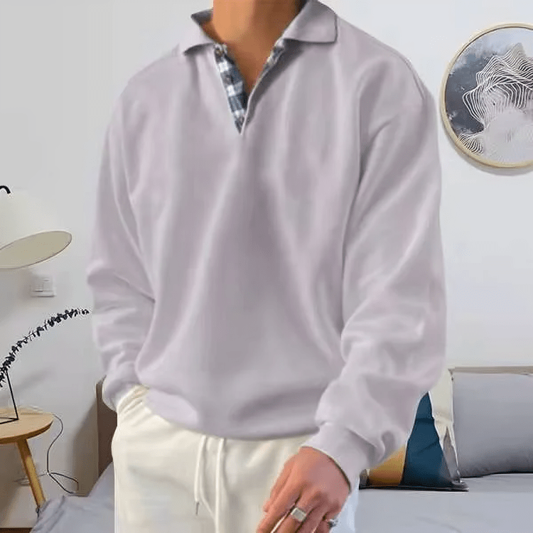 Bennett | Jersey de Algodón con Cuello Polo - StilfulltMen's sweatersSweater Nautico Old Style-36GrisMBennett | Jersey de Algodón con Cuello Polo