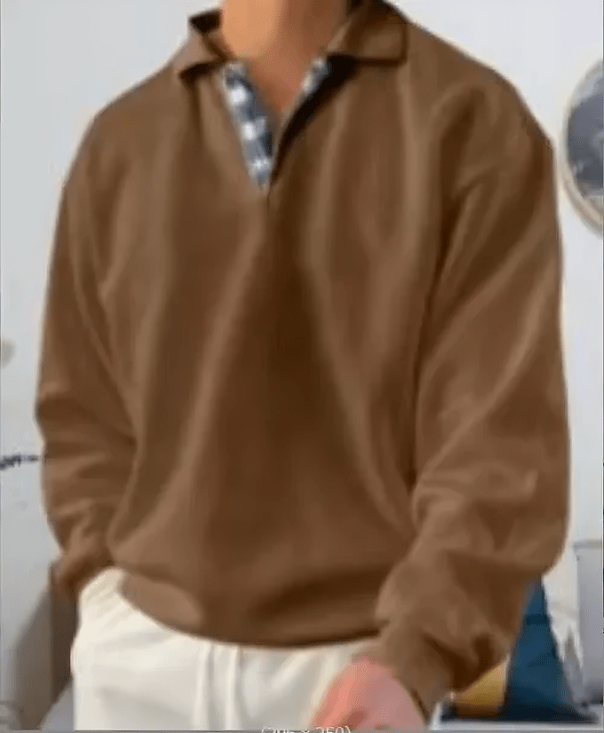 Bennett | Jersey de Algodón con Cuello Polo - StilfulltMen's sweatersSweater Nautico Old Style-31MarrónMBennett | Jersey de Algodón con Cuello Polo