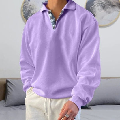 Bennett | Jersey de Algodón con Cuello Polo - StilfulltMen's sweatersSweater Nautico Old Style-11MoradoMBennett | Jersey de Algodón con Cuello Polo