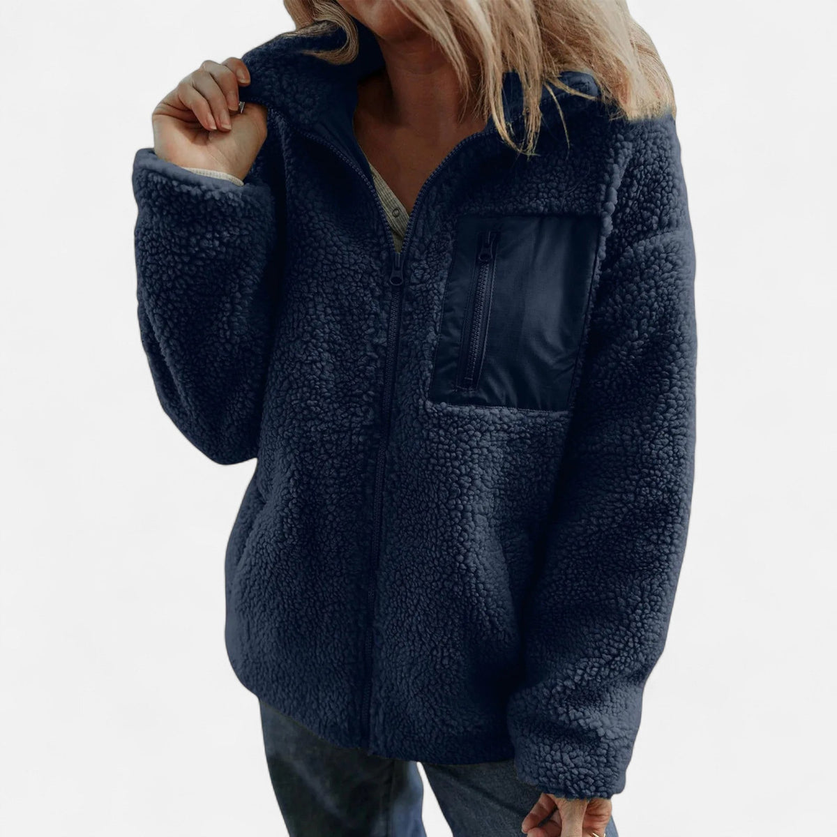 Maren | Chaqueta Teddy Mullida con Capucha