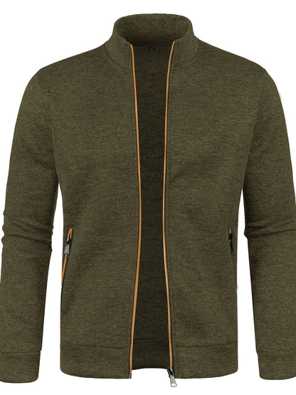 Brezal | Chaqueta de Punto Jaspeado con Cremallera - StilfulltMen's vests0TJY05NDOranjeSBrezal | Chaqueta de Punto Jaspeado con Cremallera