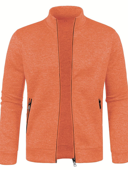 Brezal | Chaqueta de Punto Jaspeado con Cremallera - StilfulltMen's vests0TJY05NDOranjeSBrezal | Chaqueta de Punto Jaspeado con Cremallera