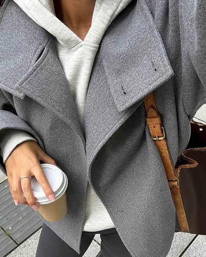 Brigitte | Chaqueta Corta de Paño con Cuello Alto - StilfulltWomen's jackets43125919588654GrisSBrigitte | Chaqueta Corta de Paño con Cuello Alto