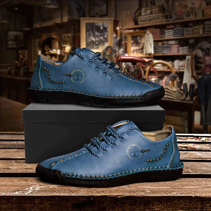 Calder | Zapatos Casual Vintage Cosidos a Mano - StilfulltMen's shoesAzul38Calder | Zapatos Casual Vintage Cosidos a Mano