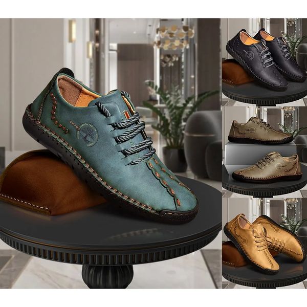Calder | Zapatos Casual Vintage Cosidos a Mano - StilfulltMen's shoesAzul38Calder | Zapatos Casual Vintage Cosidos a Mano