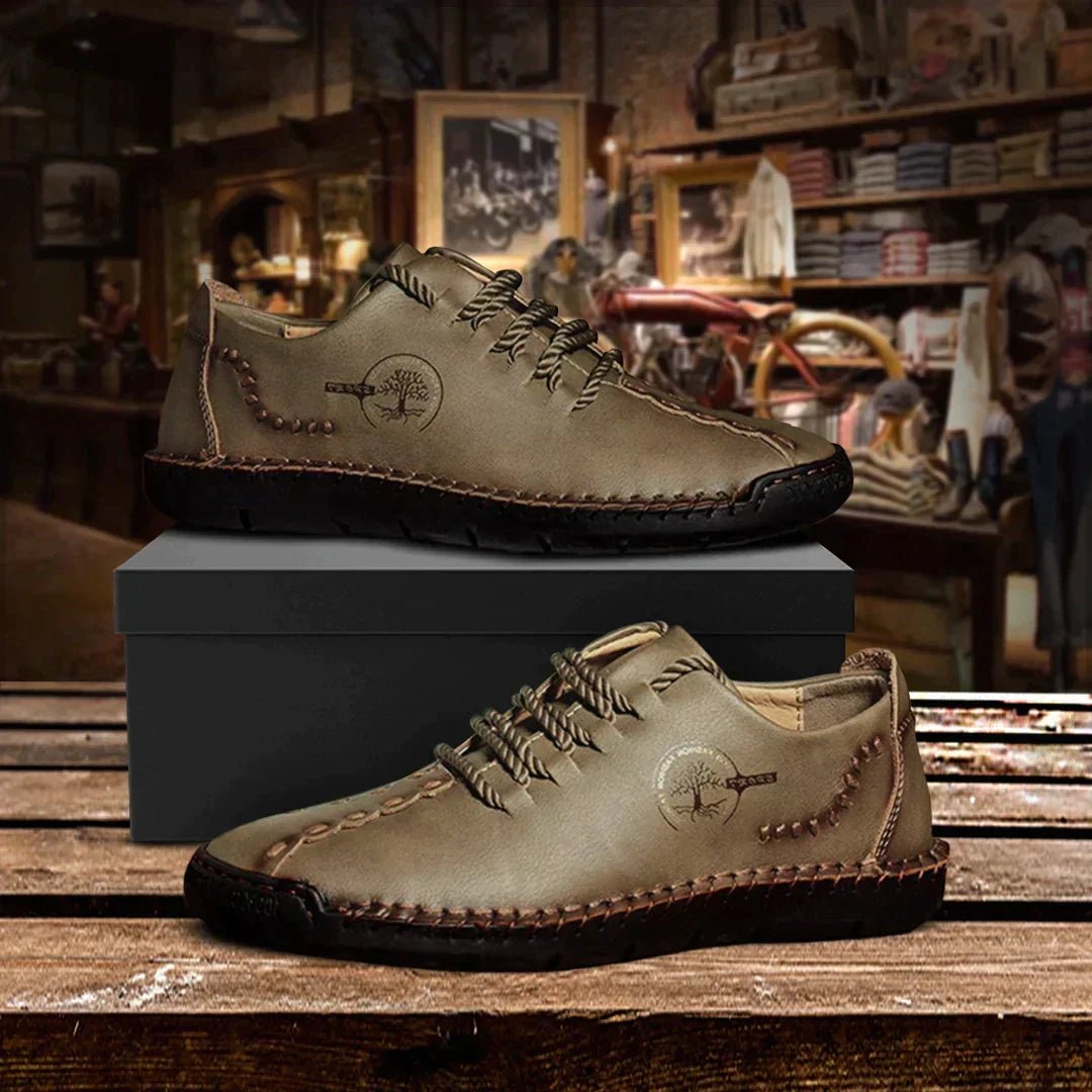 Calder | Zapatos Casual Vintage Cosidos a Mano - StilfulltMen's shoesMarrón oscuro38Calder | Zapatos Casual Vintage Cosidos a Mano
