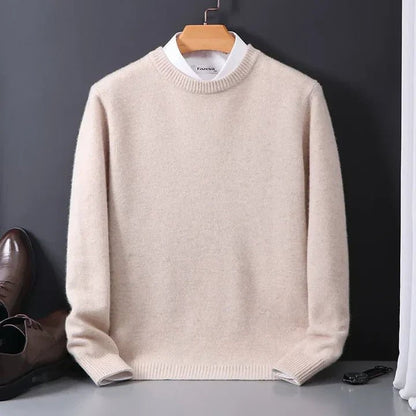 Callum | Jersey de Punto Suave de Cuello Redondo - StilfulltMen's sweatersDMED1-LY058006BeigeMCallum | Jersey de Punto Suave de Cuello Redondo