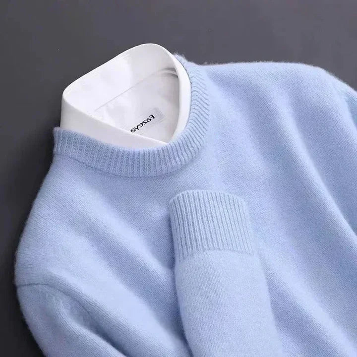 Callum | Jersey de Punto Suave de Cuello Redondo - StilfulltMen's sweatersDMED1-LY058006BeigeMCallum | Jersey de Punto Suave de Cuello Redondo