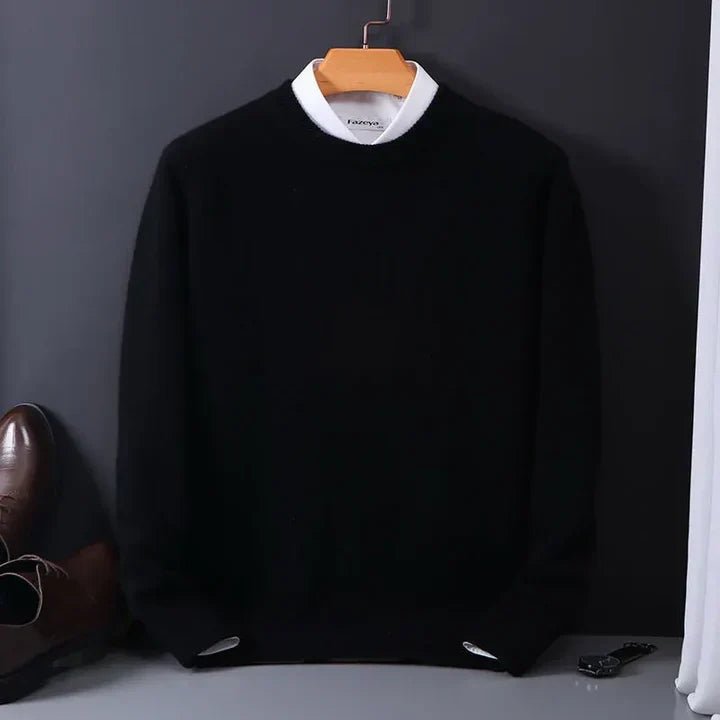 Callum | Jersey de Punto Suave de Cuello Redondo - StilfulltMen's sweatersDMED1-LY058011NegroMCallum | Jersey de Punto Suave de Cuello Redondo