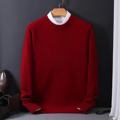 Callum | Jersey de Punto Suave de Cuello Redondo - StilfulltMen's sweatersDMED1-LY058031RojoMCallum | Jersey de Punto Suave de Cuello Redondo