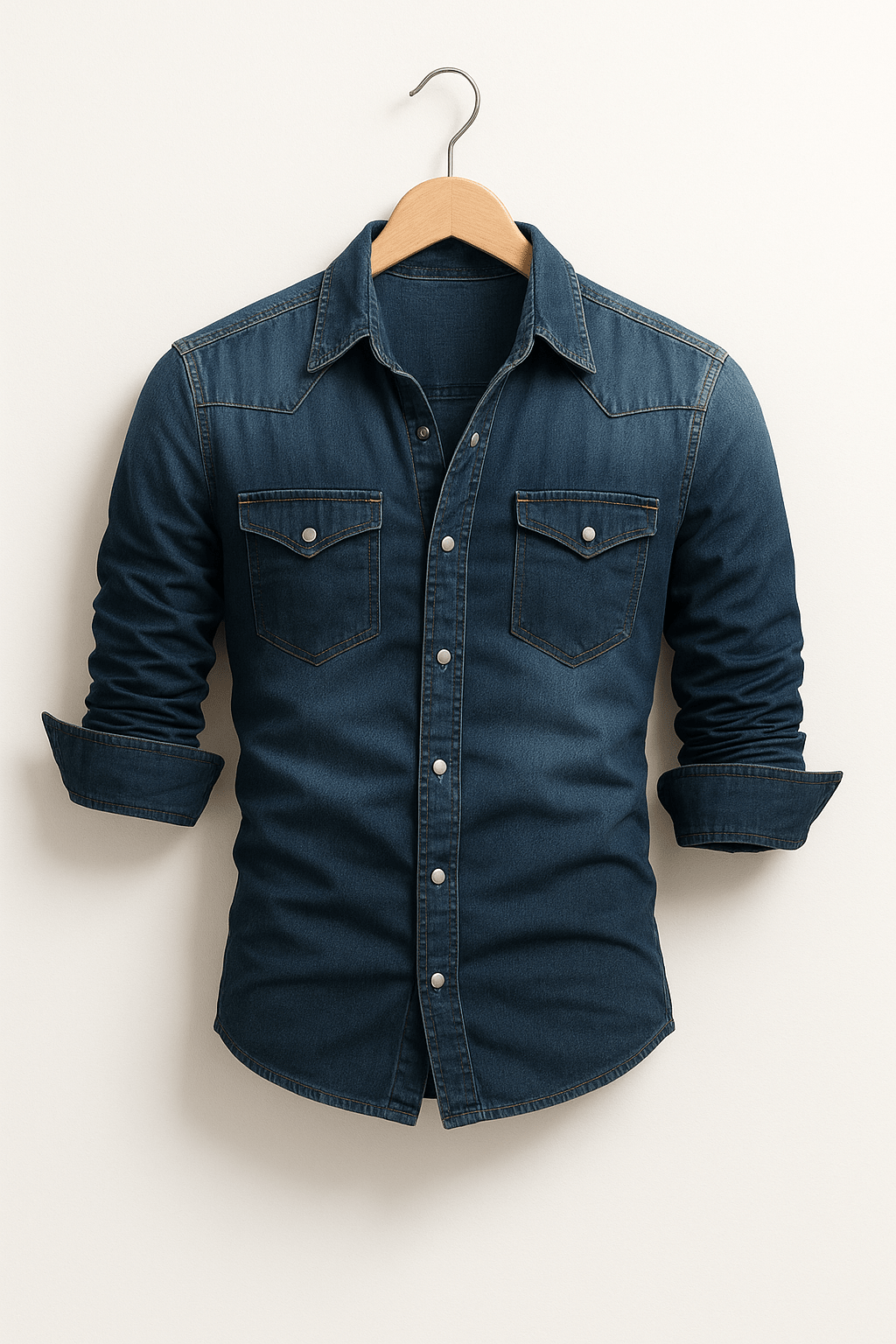 Callum men's slim-fit denim shirt, alternative view