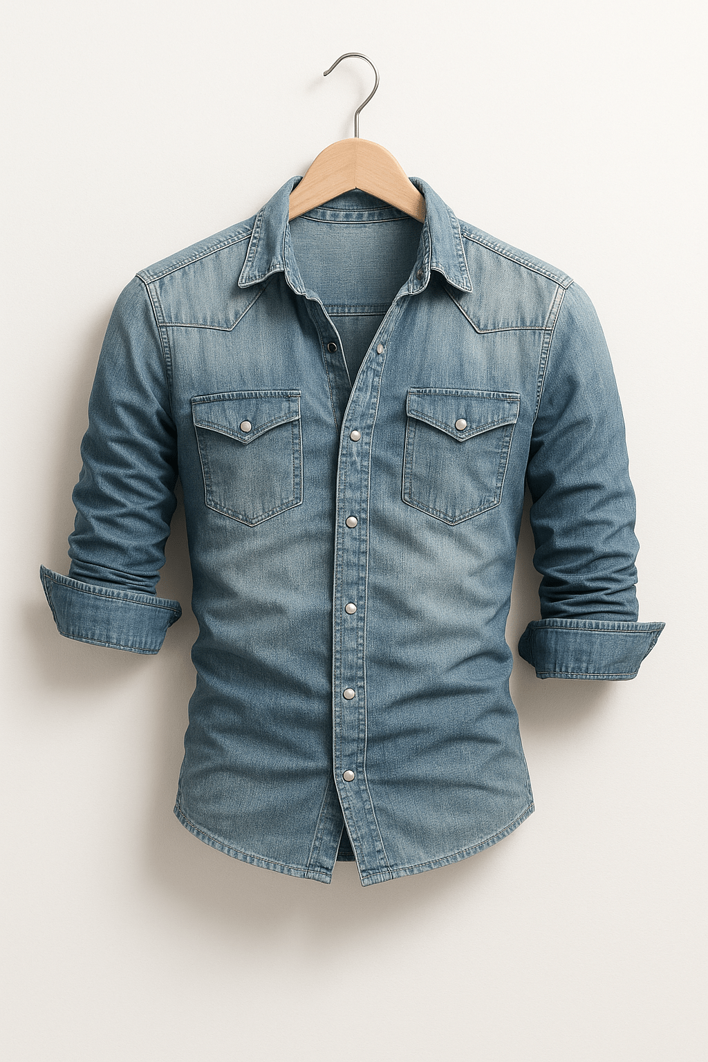 Callum men's slim-fit denim shirt, alternative view
