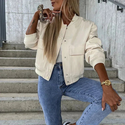Carlota | Chaqueta Bomber Corta de Otoño - StilfulltWomen's jacketsVRROKJF9MarfilSCarlota | Chaqueta Bomber Corta de Otoño