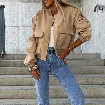 Carlota | Chaqueta Bomber Corta de Otoño - StilfulltWomen's jacketsQ5MUQDM3NegroSCarlota | Chaqueta Bomber Corta de Otoño