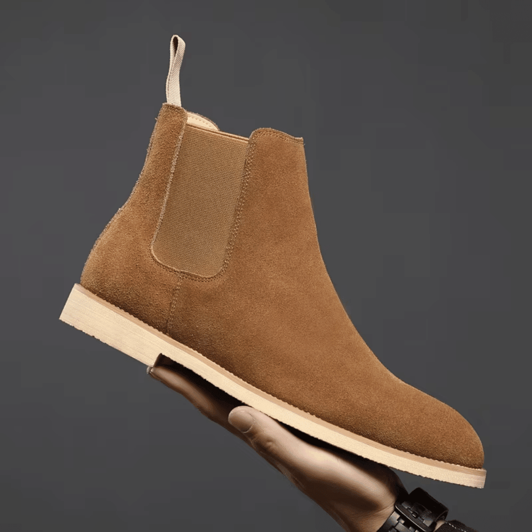 Casimir | Botines Chelsea de Serraje Suaves y Minimalistas - StilfulltWomen's shoesMarrón claro39Casimir | Botines Chelsea de Serraje Suaves y Minimalistas