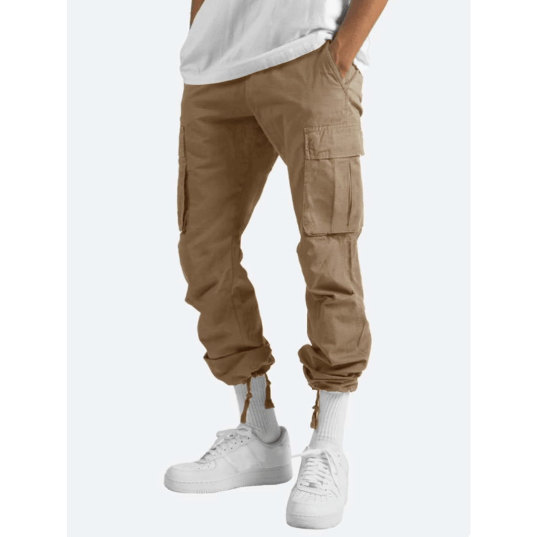 Casper | Pantalón Cargo Ancho con Bolsillos de Solapa - StilfulltMen's pantsCaquiSCasper | Pantalón Cargo Ancho con Bolsillos de Solapa