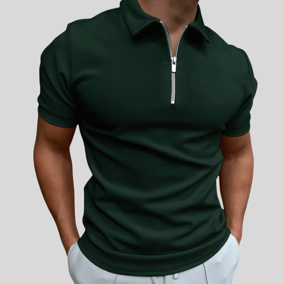 Colton | Polo de Manga Corta con Cremallera - StilfulltMen's shirtsES548013VerdeSColton | Polo de Manga Corta con Cremallera